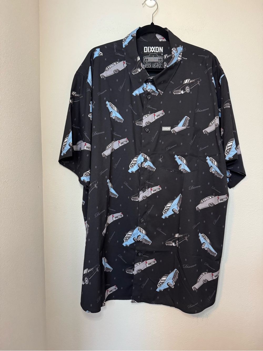 Dixxon Flannel Co. "The Slab" black short sleeve button-up party shirt